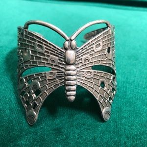 Butterfly cuff bracelet